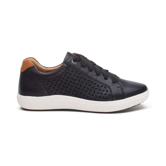 Courtney Lace-up Sneakers - Black Cutout