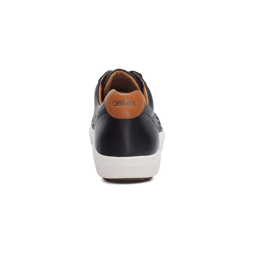 Courtney Lace-up Sneakers - Black Cutout