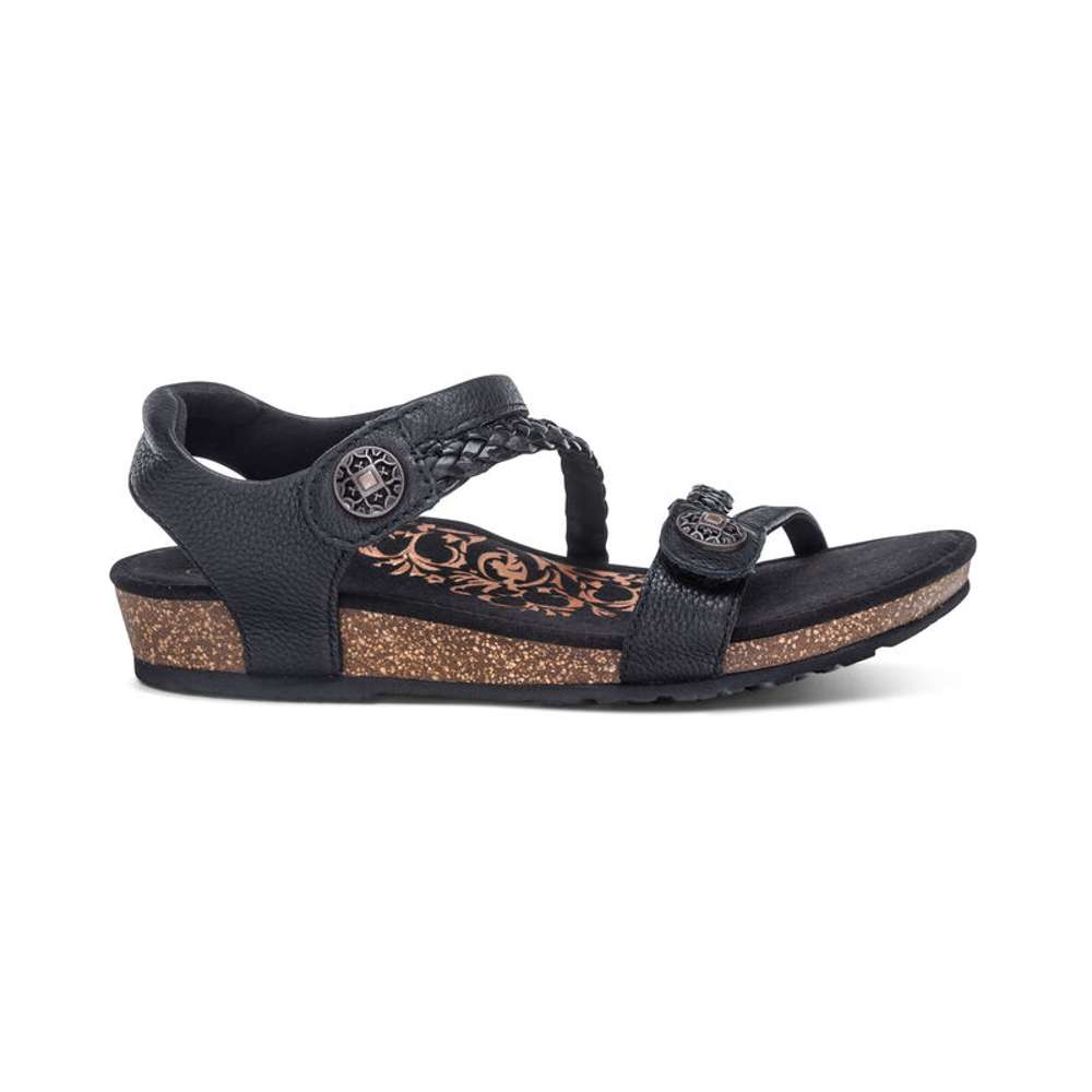 Jillian Braided Sandal - Black