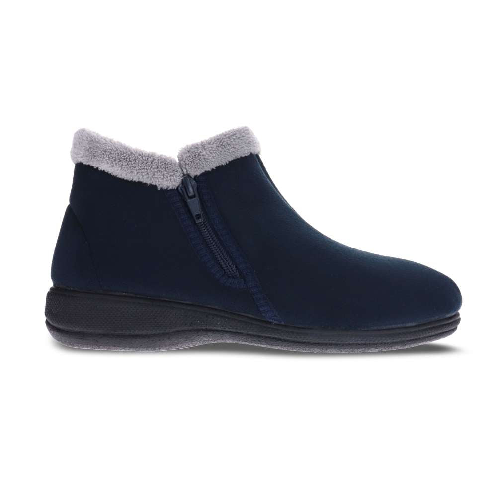 Dahlia Slipper - Navy