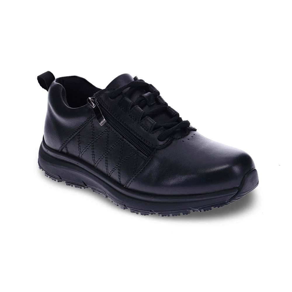 Judy Lace-Up Work Shoe - Black