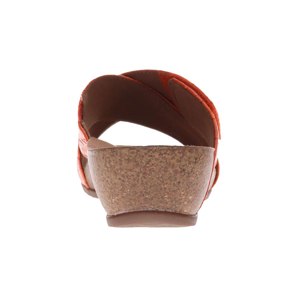 Jean Brick Wedge - Tangerine