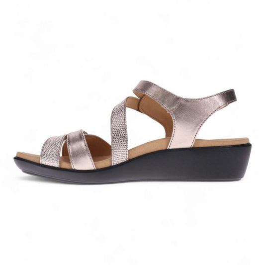 Tana Wedged Sandal - Pewter