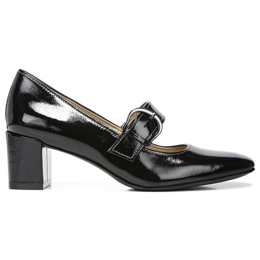 Karissa Mary-Jane Pump - Black Patent