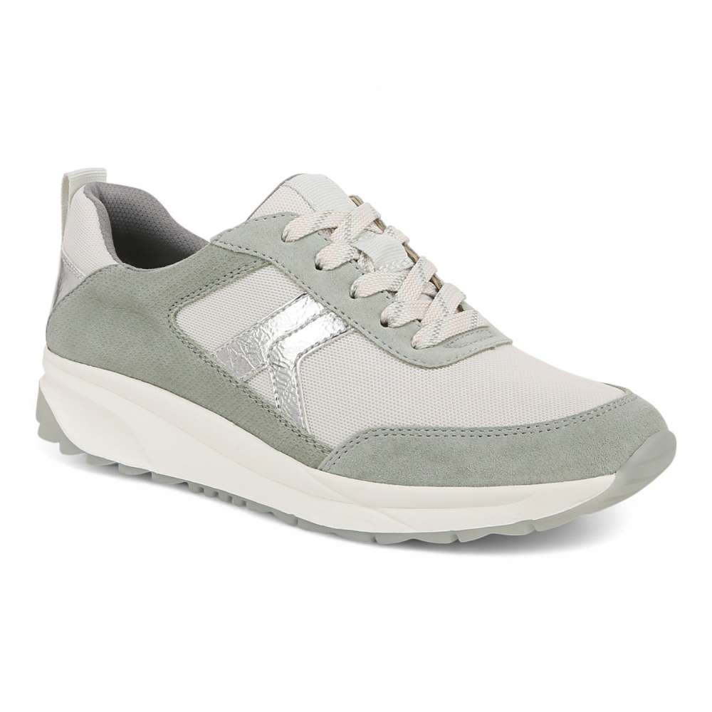 Shay Jogger Lace Up Sneaker - White/Green