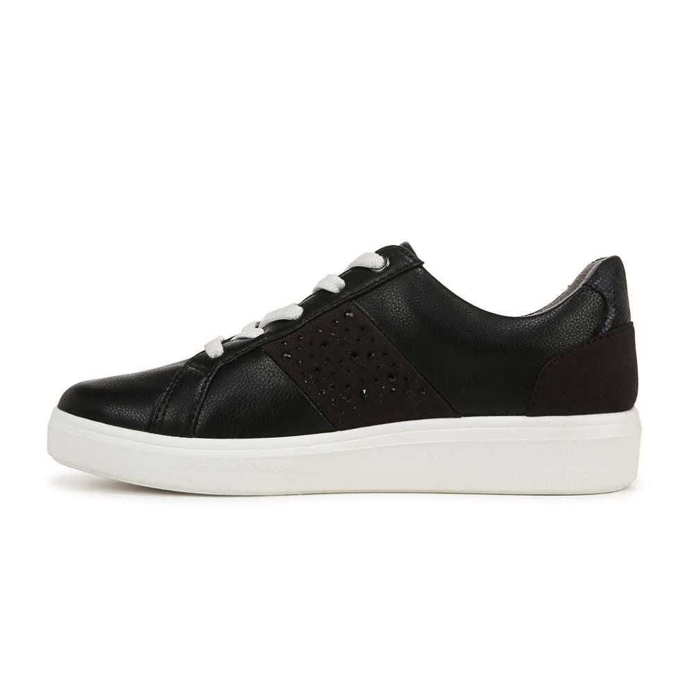 Happy Friday Lace Up Sneaker - Black