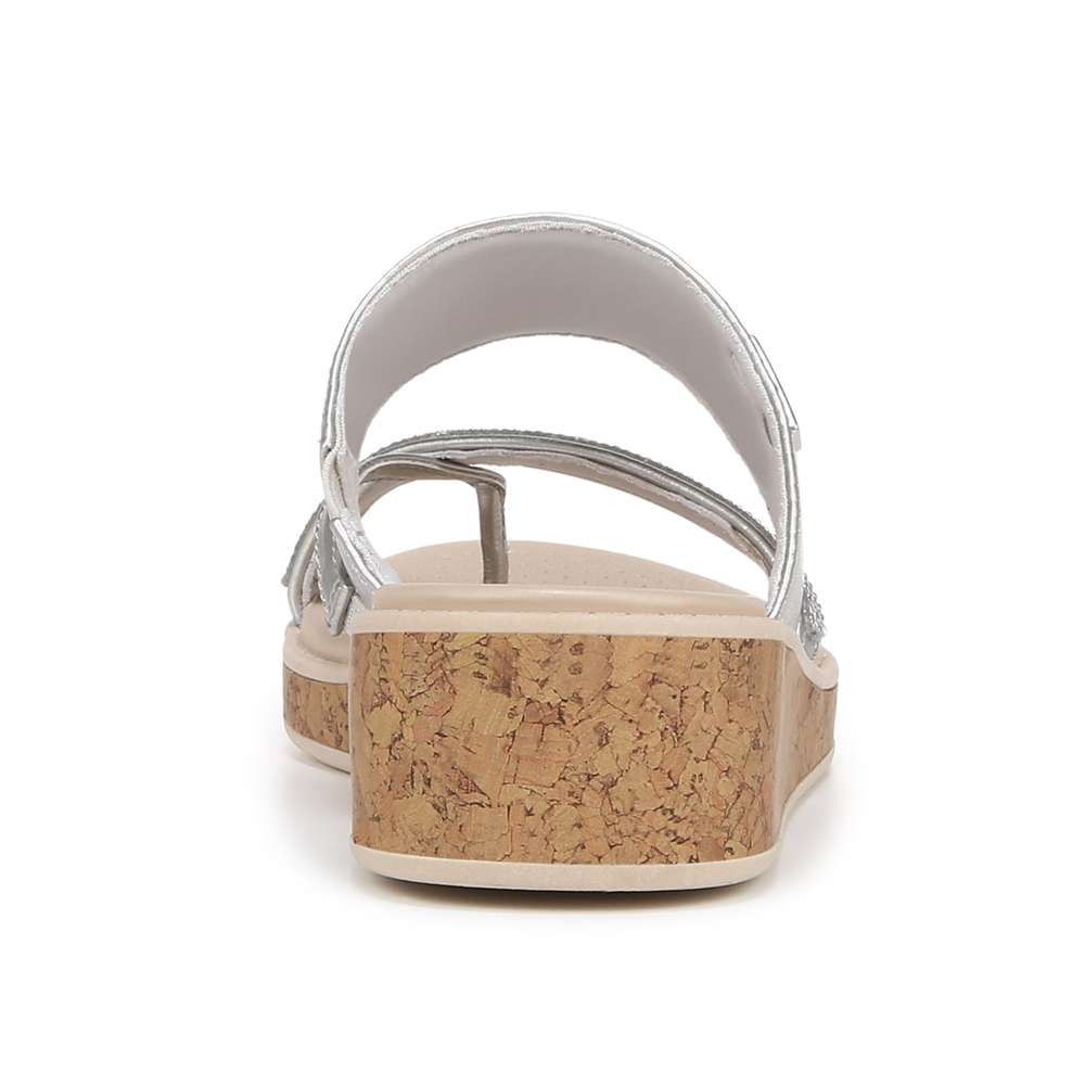 Bora Bright Sandal - Silver Metallic