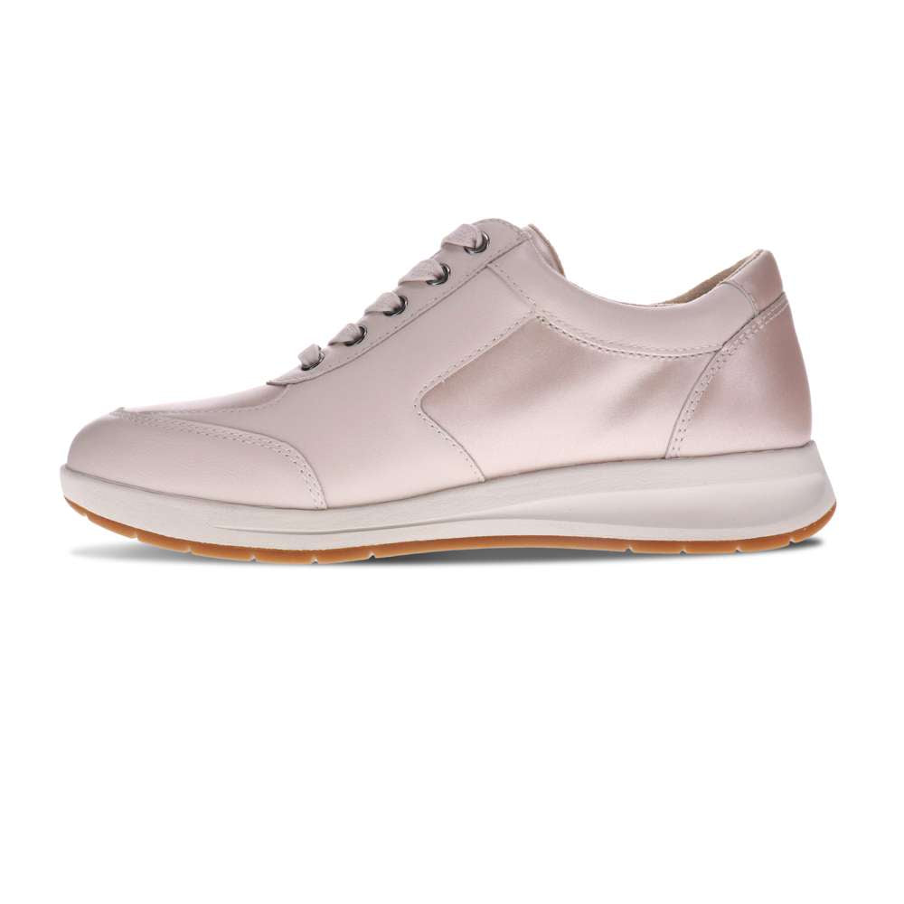 Boston Zip Sneaker - Champagne/Pebble