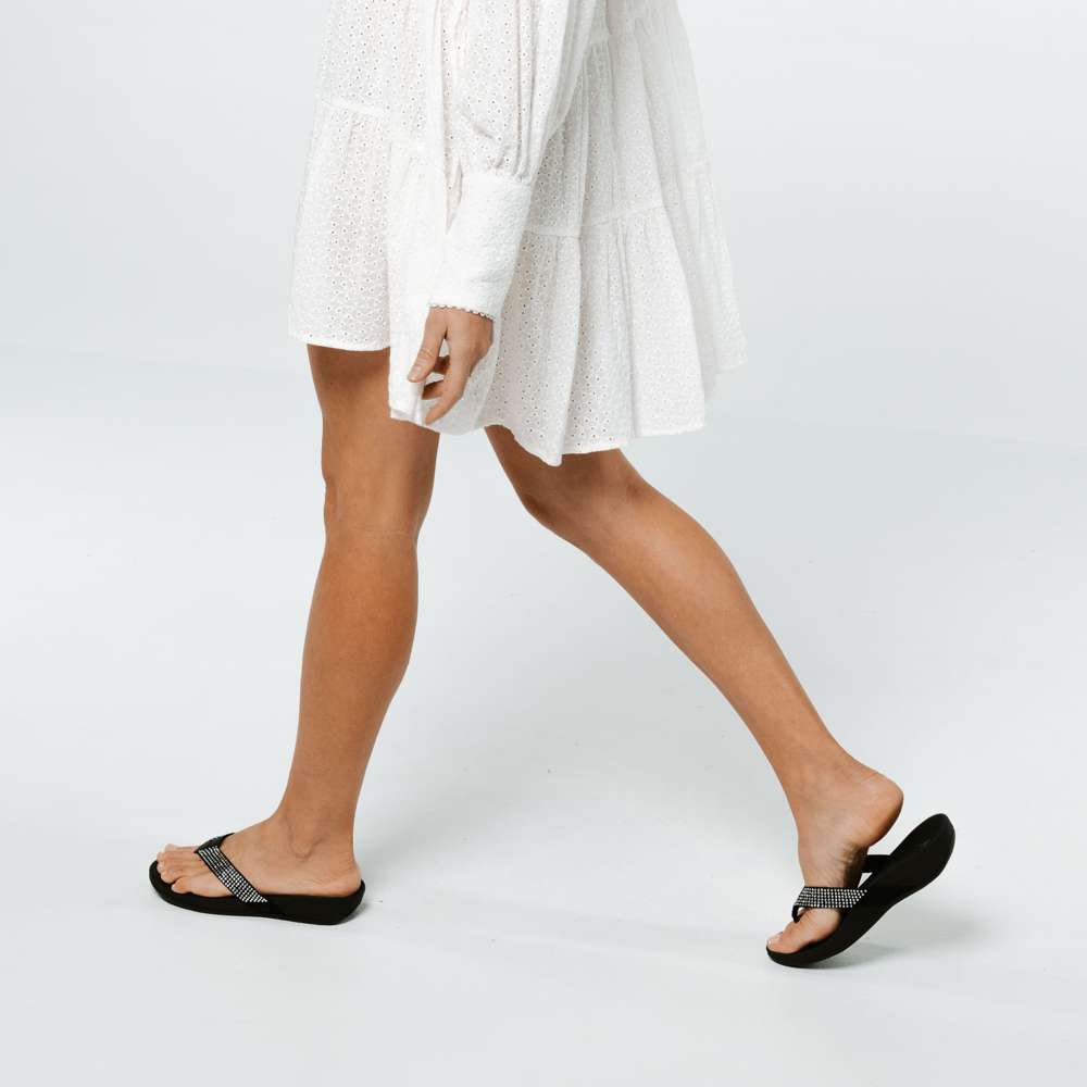Allora Toe Post Sandal - Black