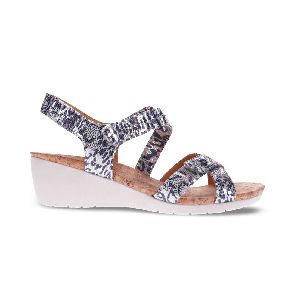Casablanca Wedge - Silver Safari