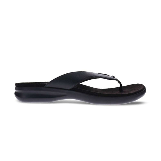 Newport Toe Post Sandal - Black