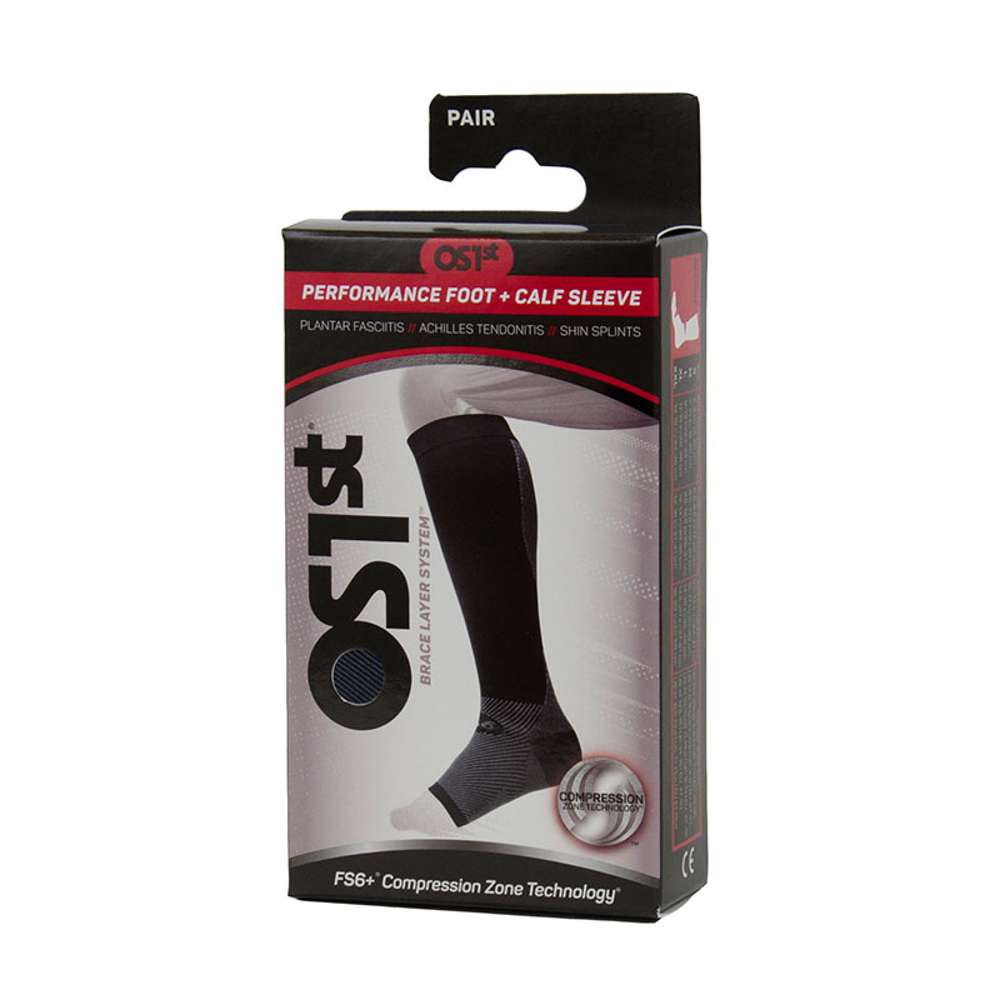 Sports Compression Leg Sleeve (FS6+) - Black
