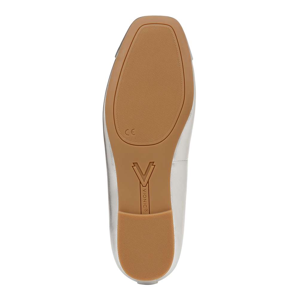 Klara Flat - Silver Leather