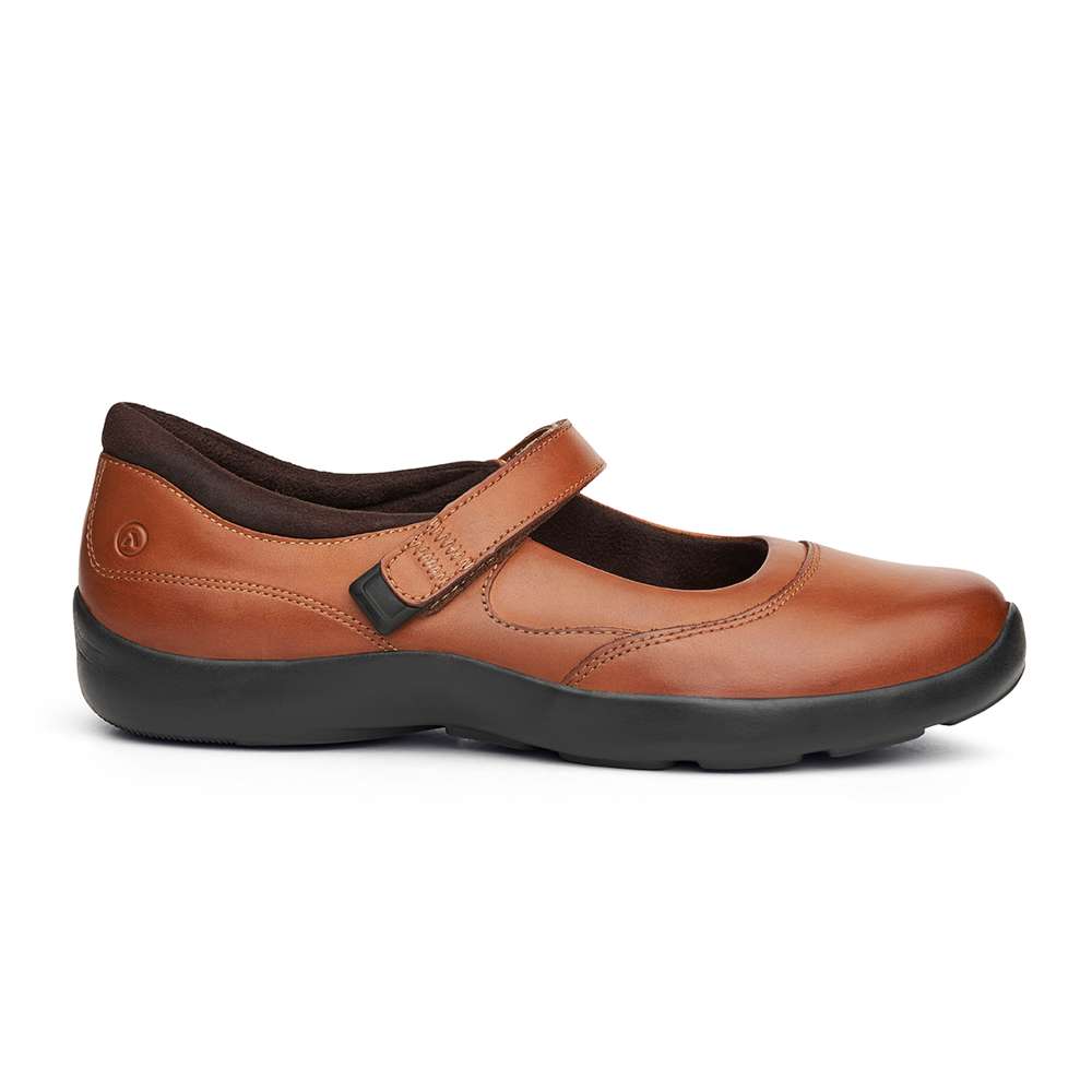 19 Casual Mary Jane - Cognac