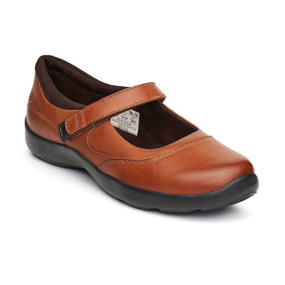 19 Casual Mary Jane - Cognac