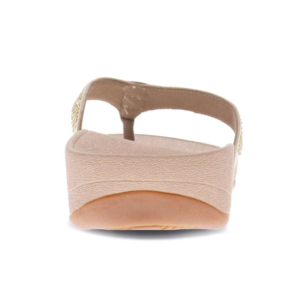 Allora Toe Post Sandal - Champagne Rhinestone