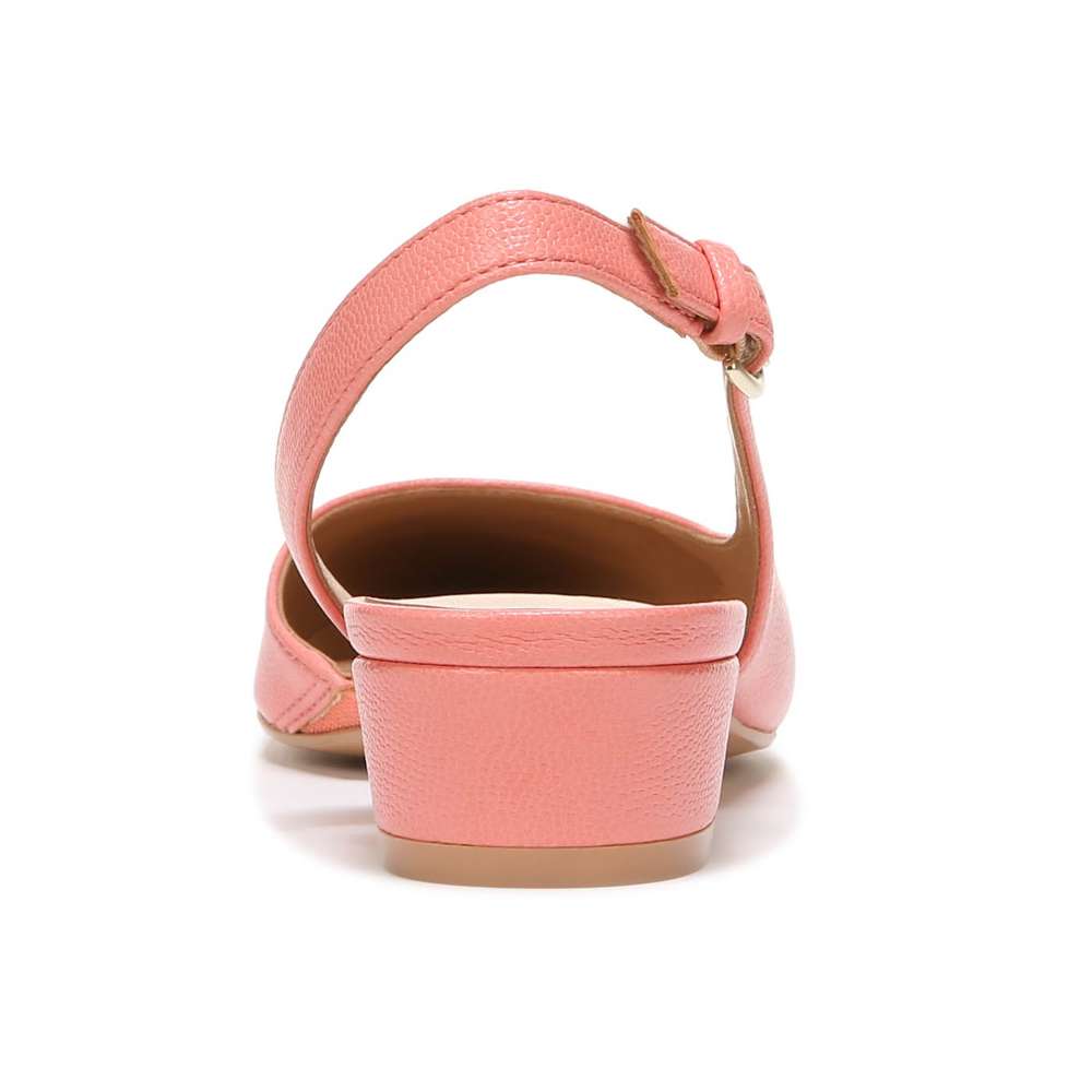 Banks Slingback Heeled Sandal - Coral Peach