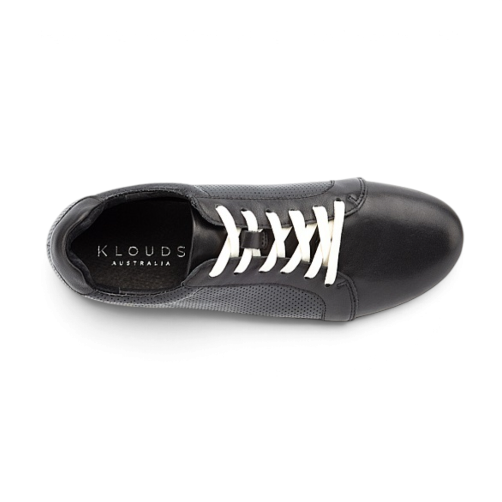 Cadence Casual Sneaker - Black Punched