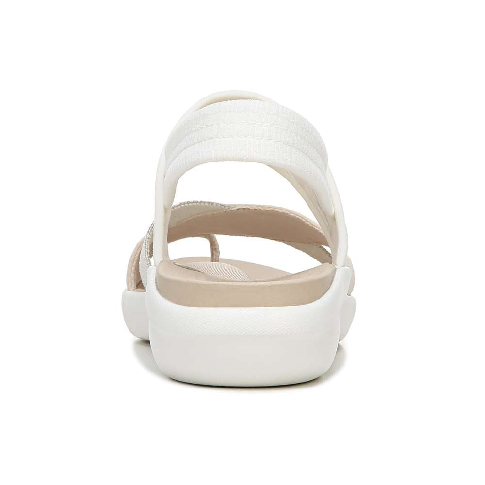 Call Me Sandal - White Fabric