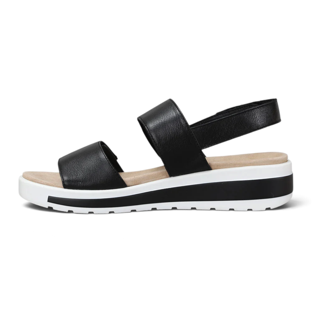 Garlin W-ZR Sandal - Black/White