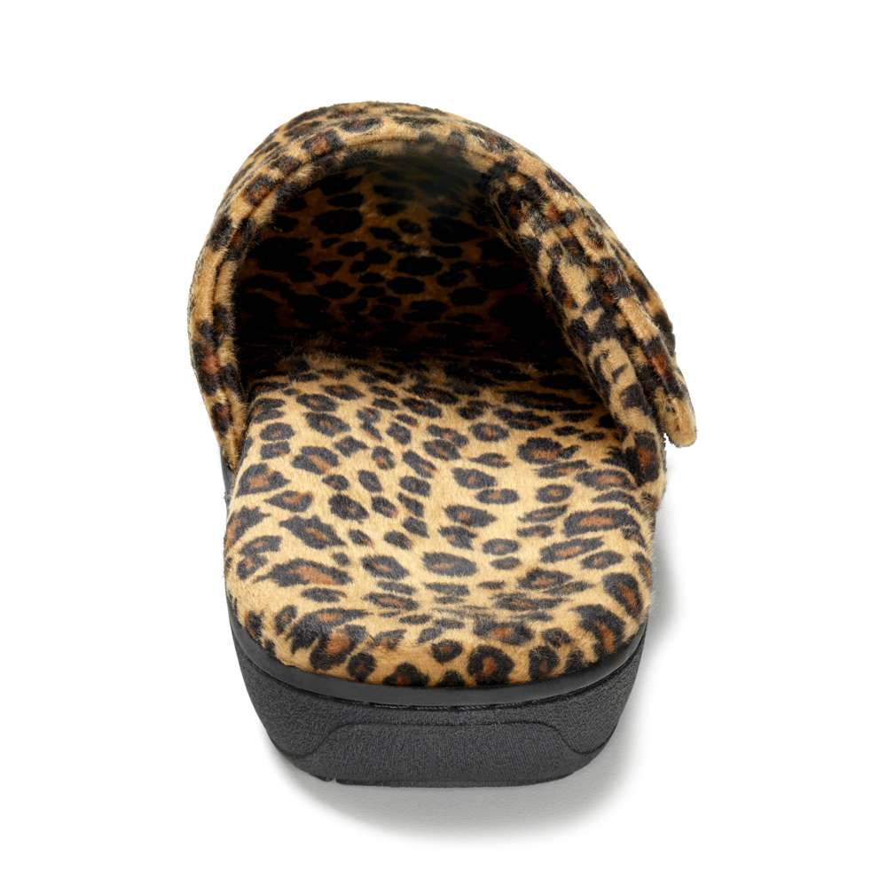 Gemma Mule Slipper - Tan Leopard