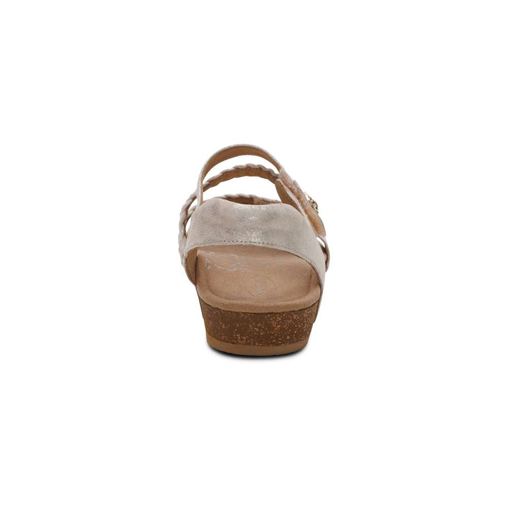 Jillian Braided Strap Sandal - Champagne