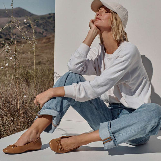 Lifestyle image for Klara Ballet Flat - Camel