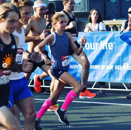 Lifestyle image for Sports Calf Compression Sleeve  (CS6) - Pink