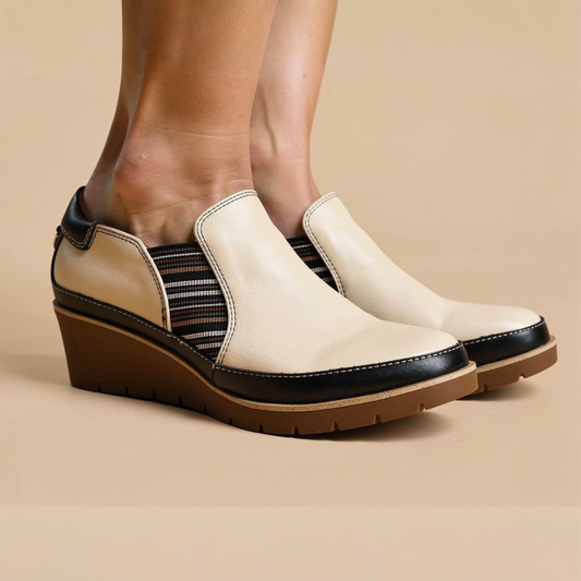 Lifestyle image for Mykonos Wedge Loafer - Pebble