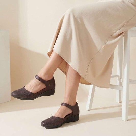 Lifestyle image for Osaka Mary-Jane - Espresso Angle