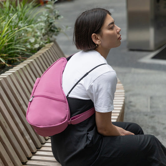 Lifestyle image for Microfibre Backpack - Smokey Rose