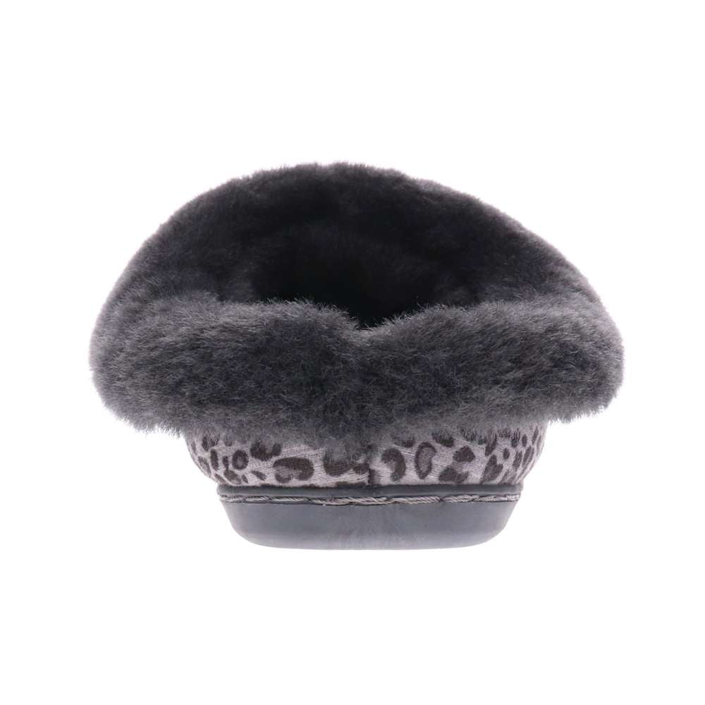 Snooze II Slipper - Grey Leopard