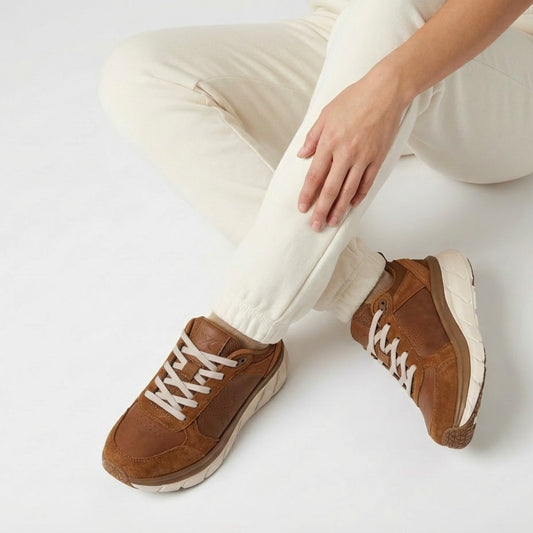 Lifestyle image for Urban Walker Lace-Up Casual Sneaker - Brown