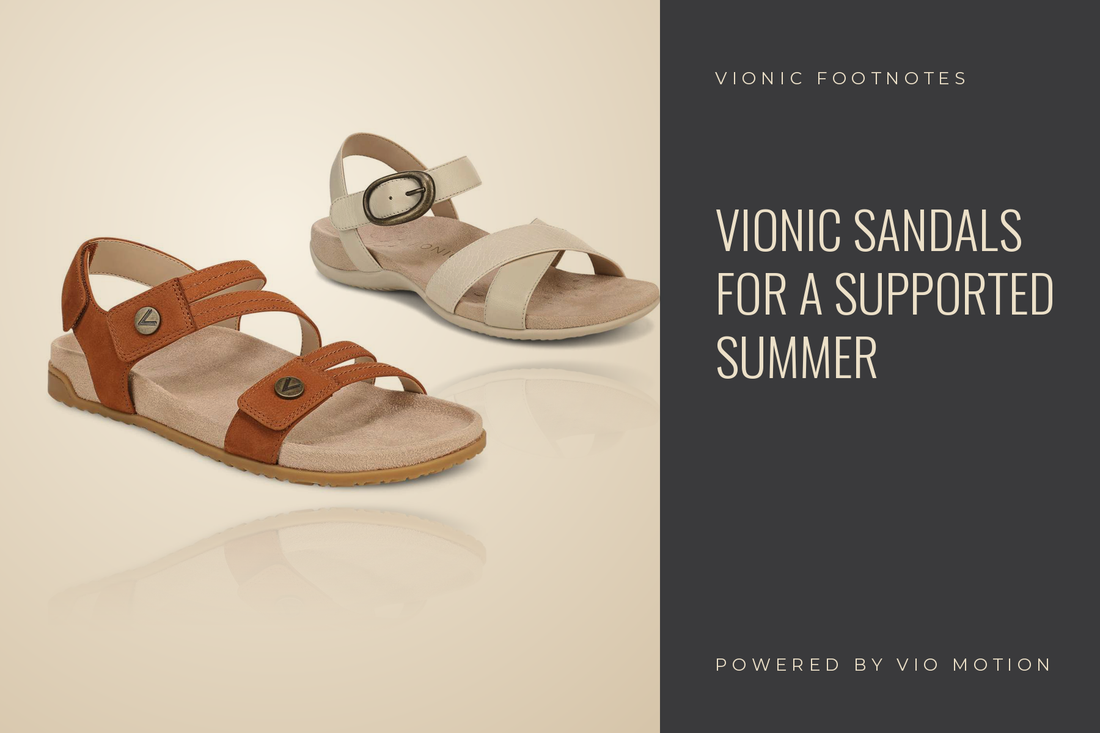 Vionic sandals with built-in arch support for summer