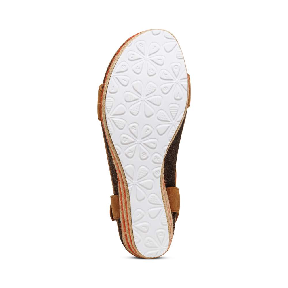 Sydney Espadrille Wedge - Cognac