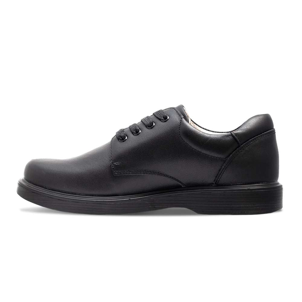Barty Lace-Up School Shoe - Black