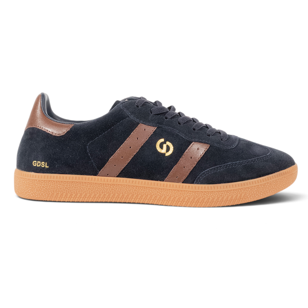 2001 Parallel Casual Sneaker - Navy/Coffee Suede