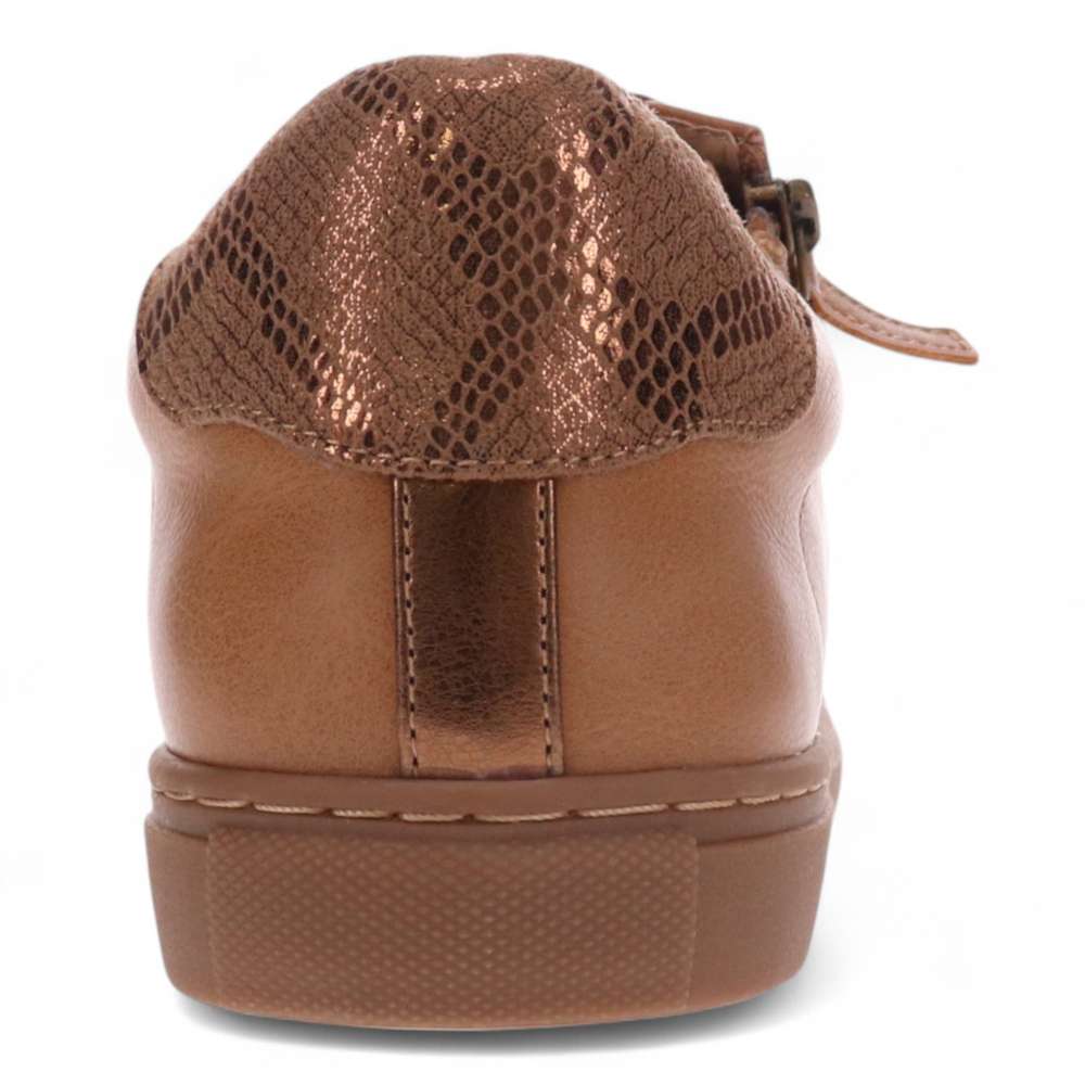 Cleo Zip Casual Sneaker - Tan