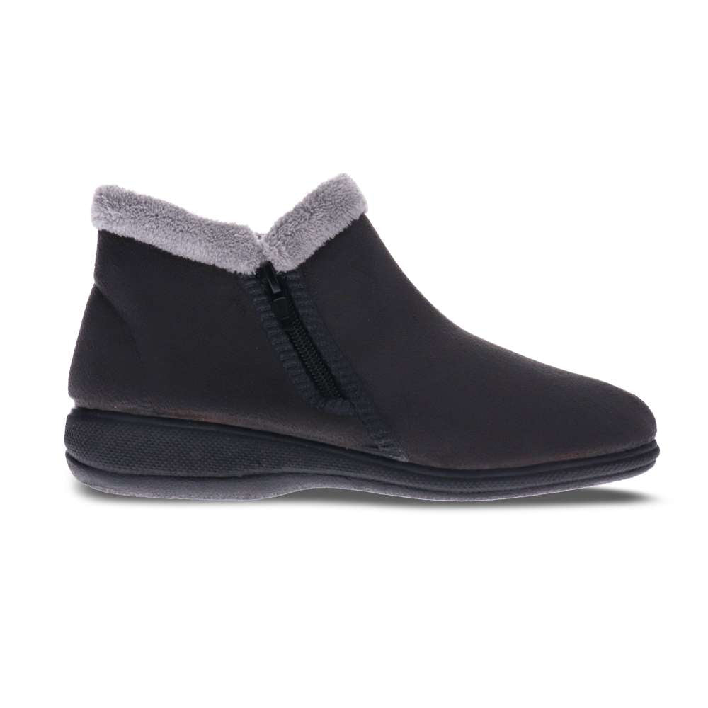 Dahlia Slipper - Dark Grey