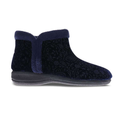 Dream Slipper Boot - Navy Emboss