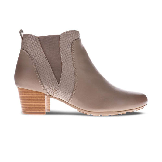 Haven Ankle Boot - Taupe Snake