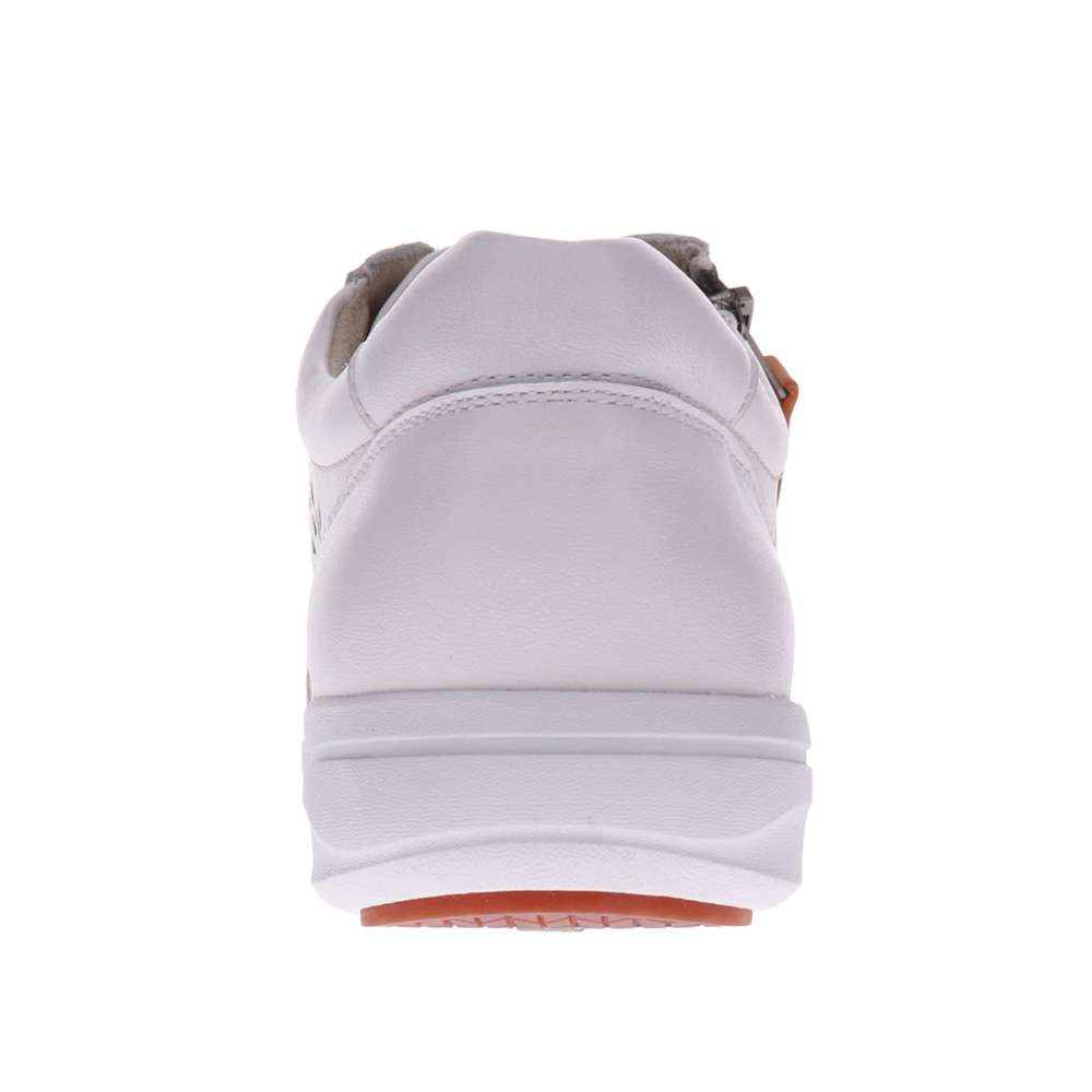 North Perf Zip Casual Sneaker - White/Apricot