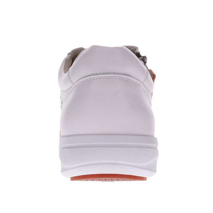 North Perf Zip Casual Sneaker - White/Apricot