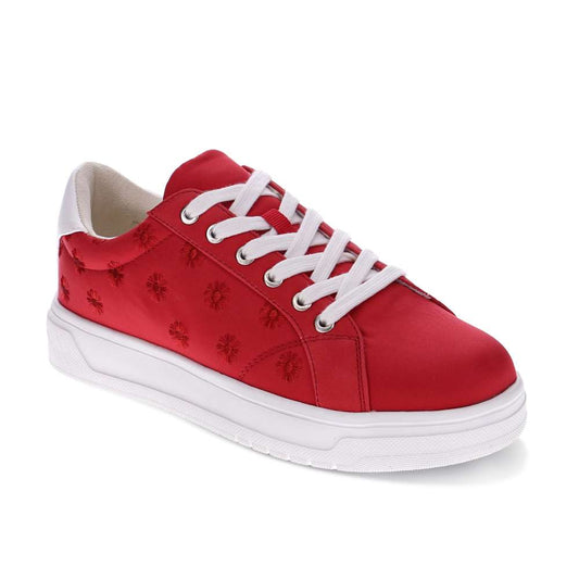 Paisley Sneaker - Red/White Patch