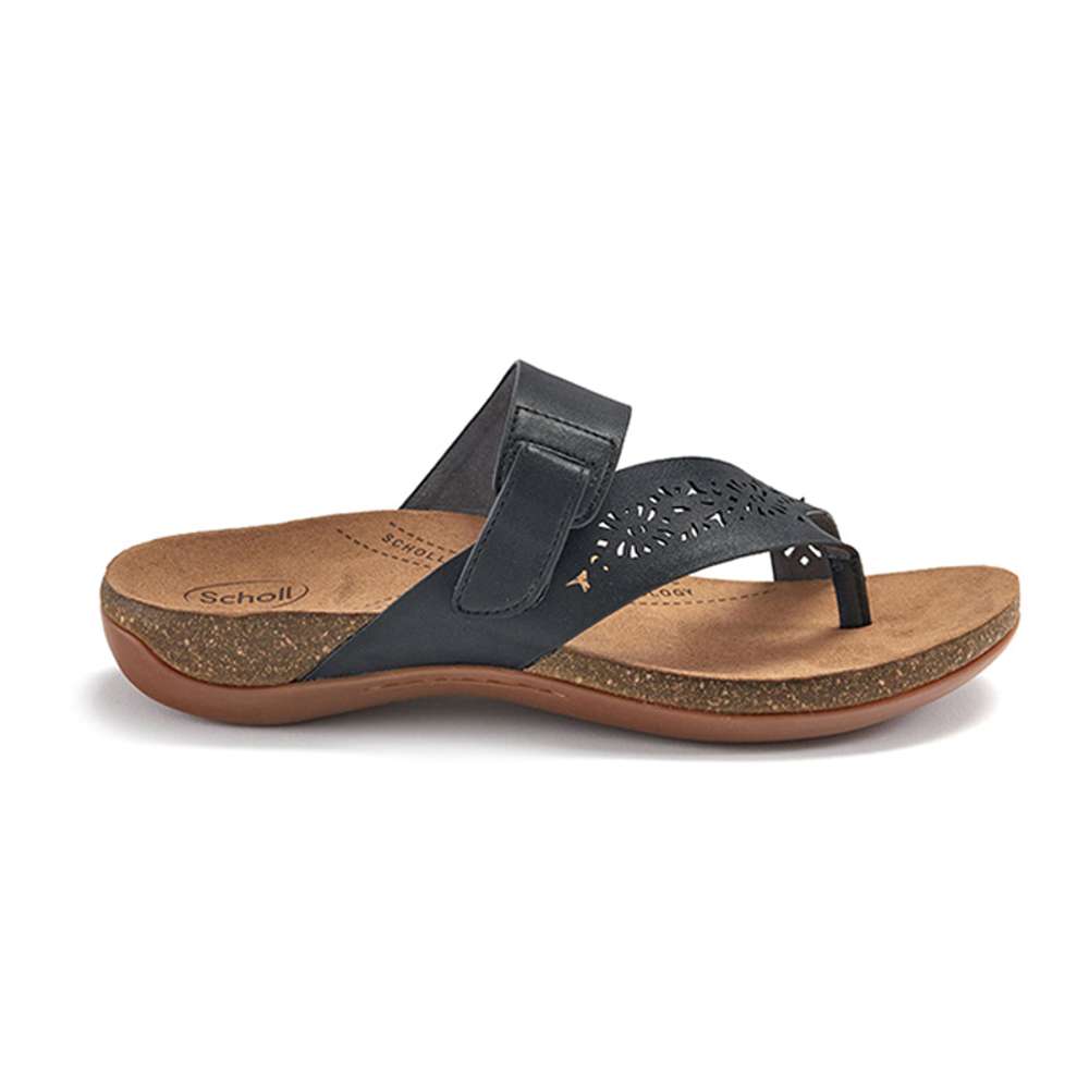 Antigo Toe Post Sandal - Black