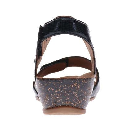 Jasmin Adjustable Wedge - Black Snake