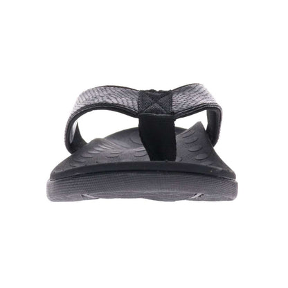 Sonoma Snake Toe Post Sandal - Black Metallic Snake