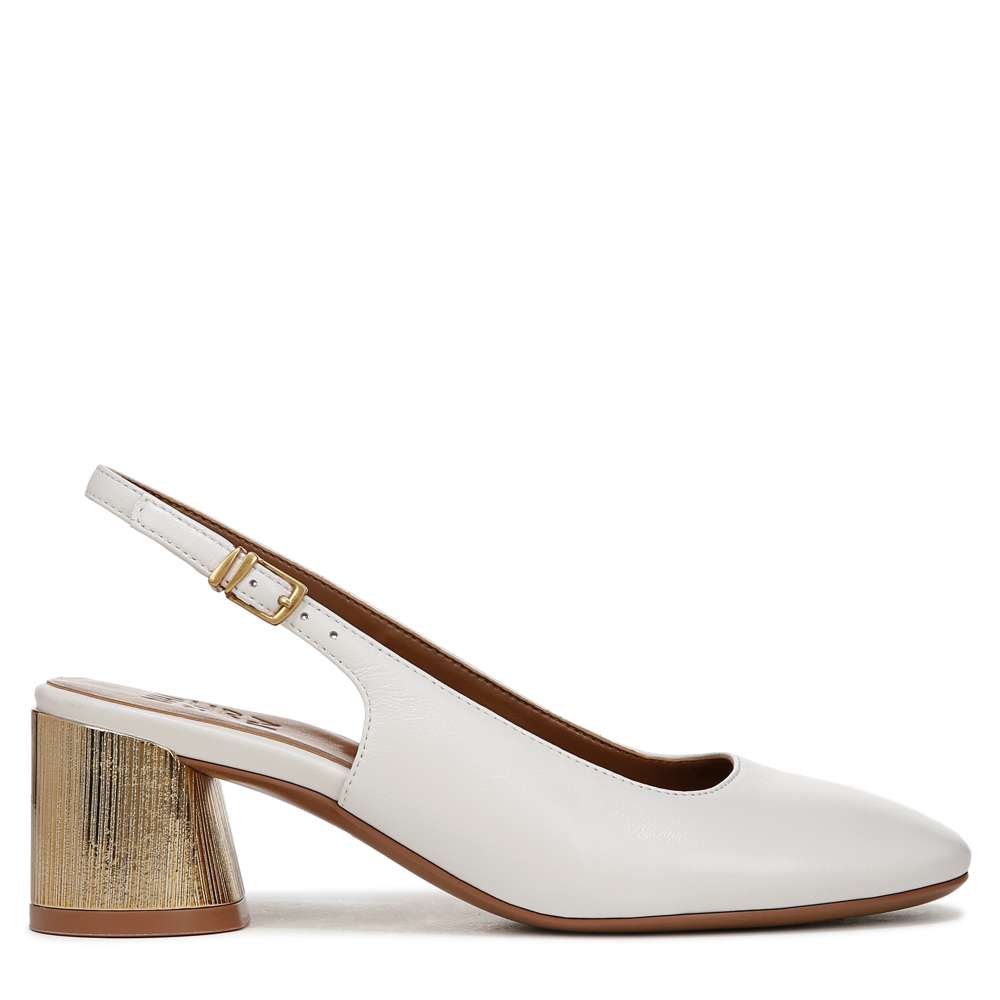 Lane Slingback Pump - Warm White