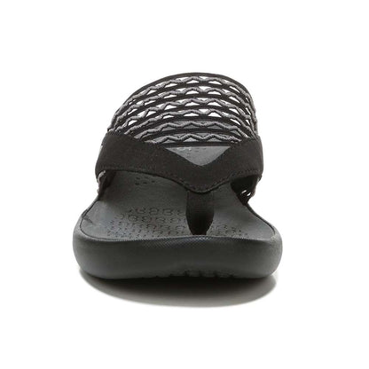 Cabana Flip-Flop Sandal - Black Fabric