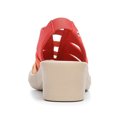 Finale Wedge Sandal - Red Multi